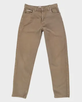 00s Calvin Klein Brown Trousers - W34 L36