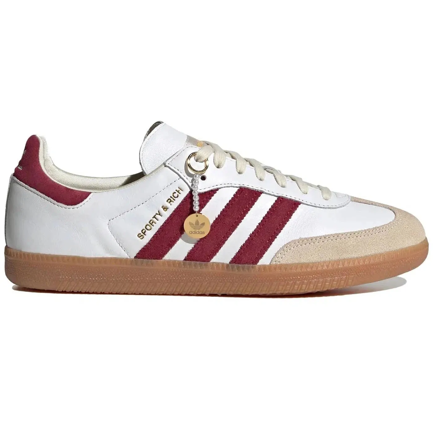 Adidas Samba Sporty & Rich White Collegiate Burgundy