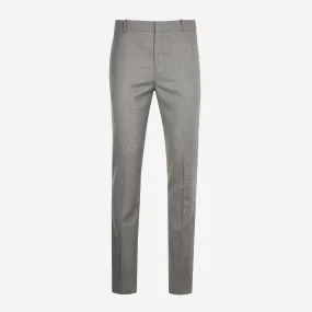 Alexander McQueen Sharkskin Wool Trousers