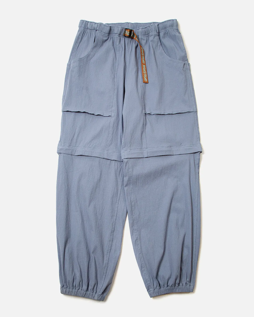 Alpinist Seersucker Convertible Pant - Slate Blue