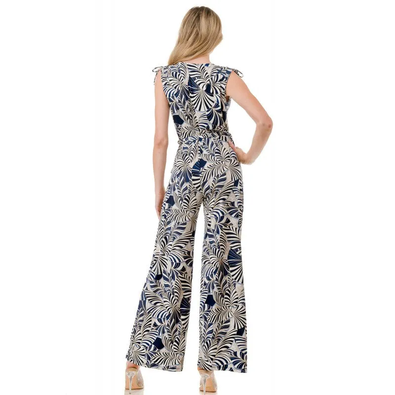 Ariella Surplice Wide Leg Jumpsuit