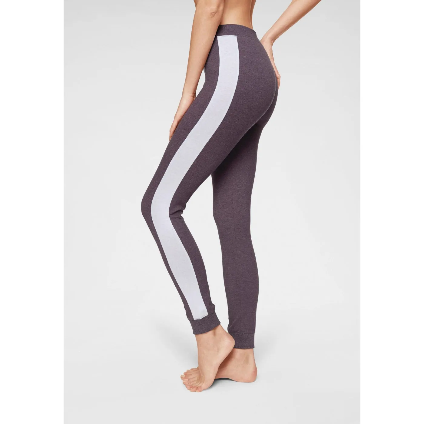 Arizona Purple Leggings with contrasting stripe