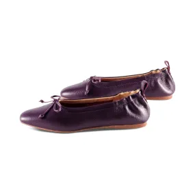 Barney Eggplant Leather F23