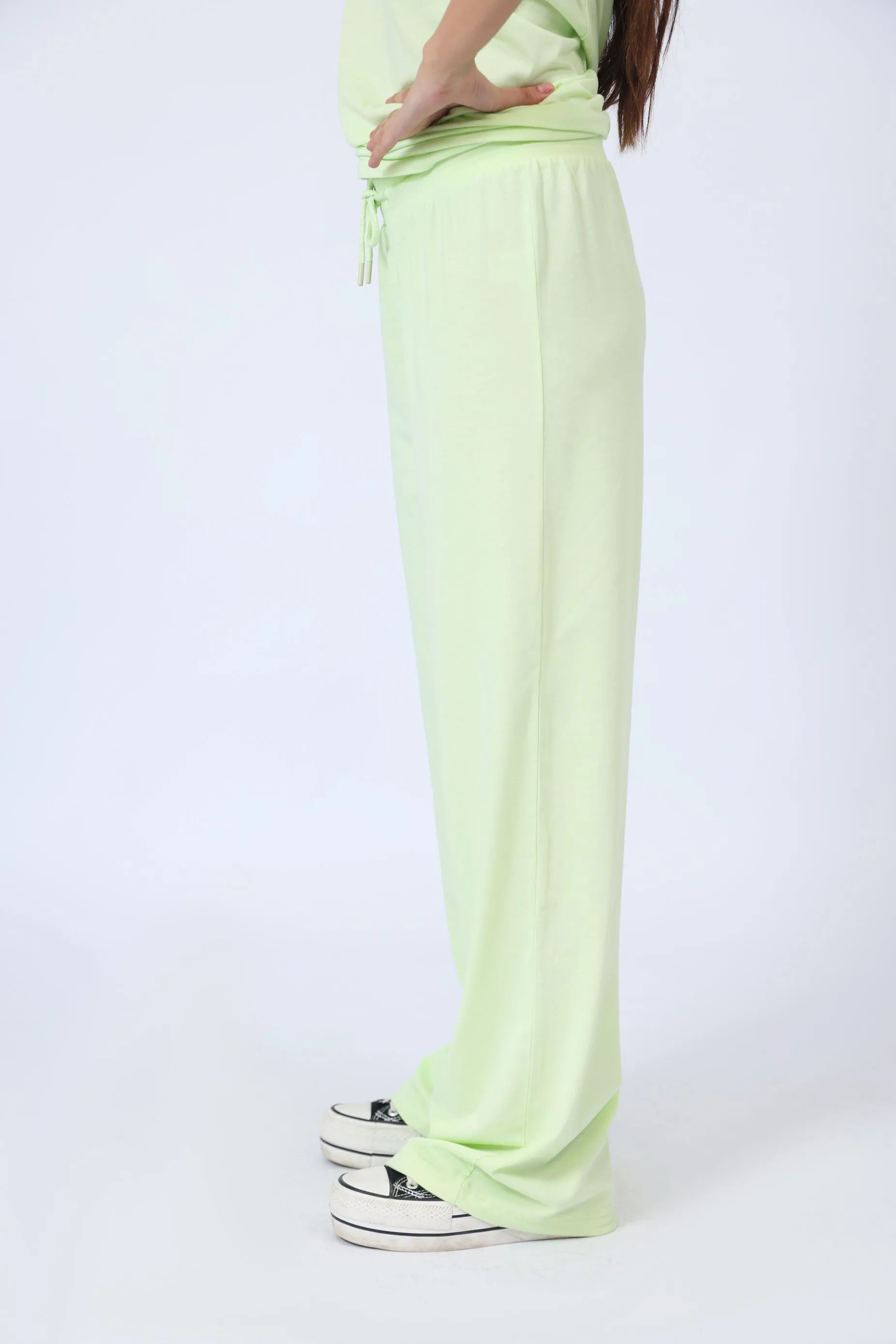 BASIC WIDE LEG TROUSERS