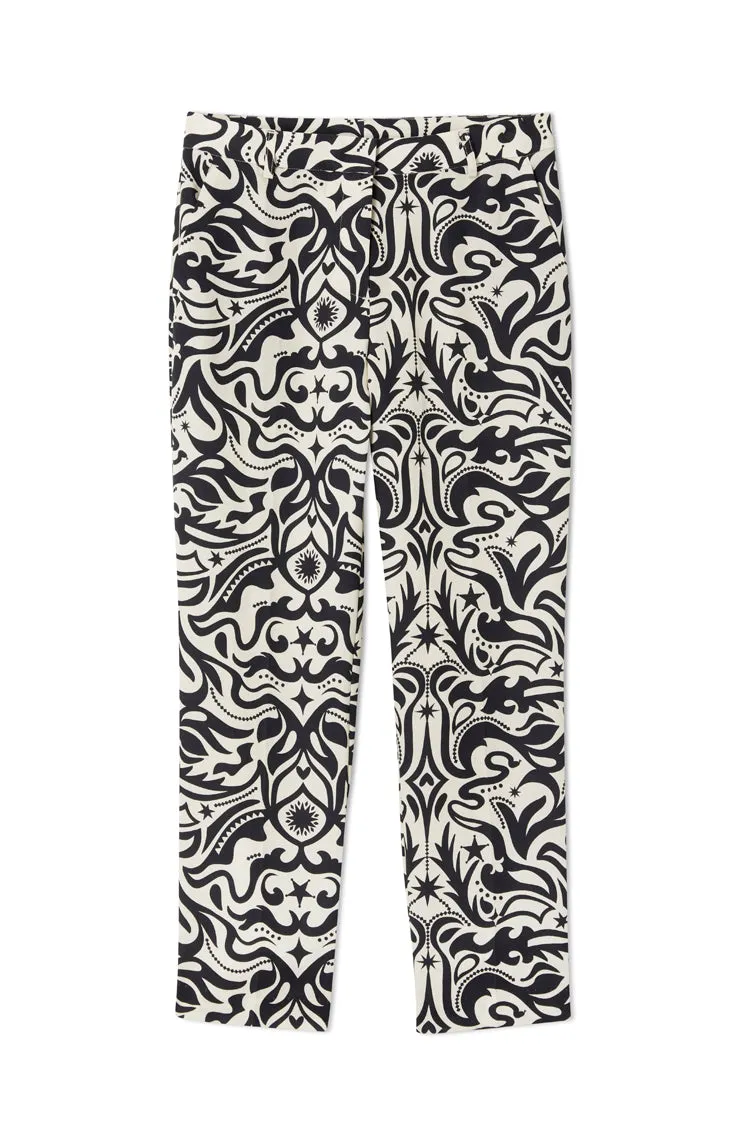 Black and Cream Bowie Trousers