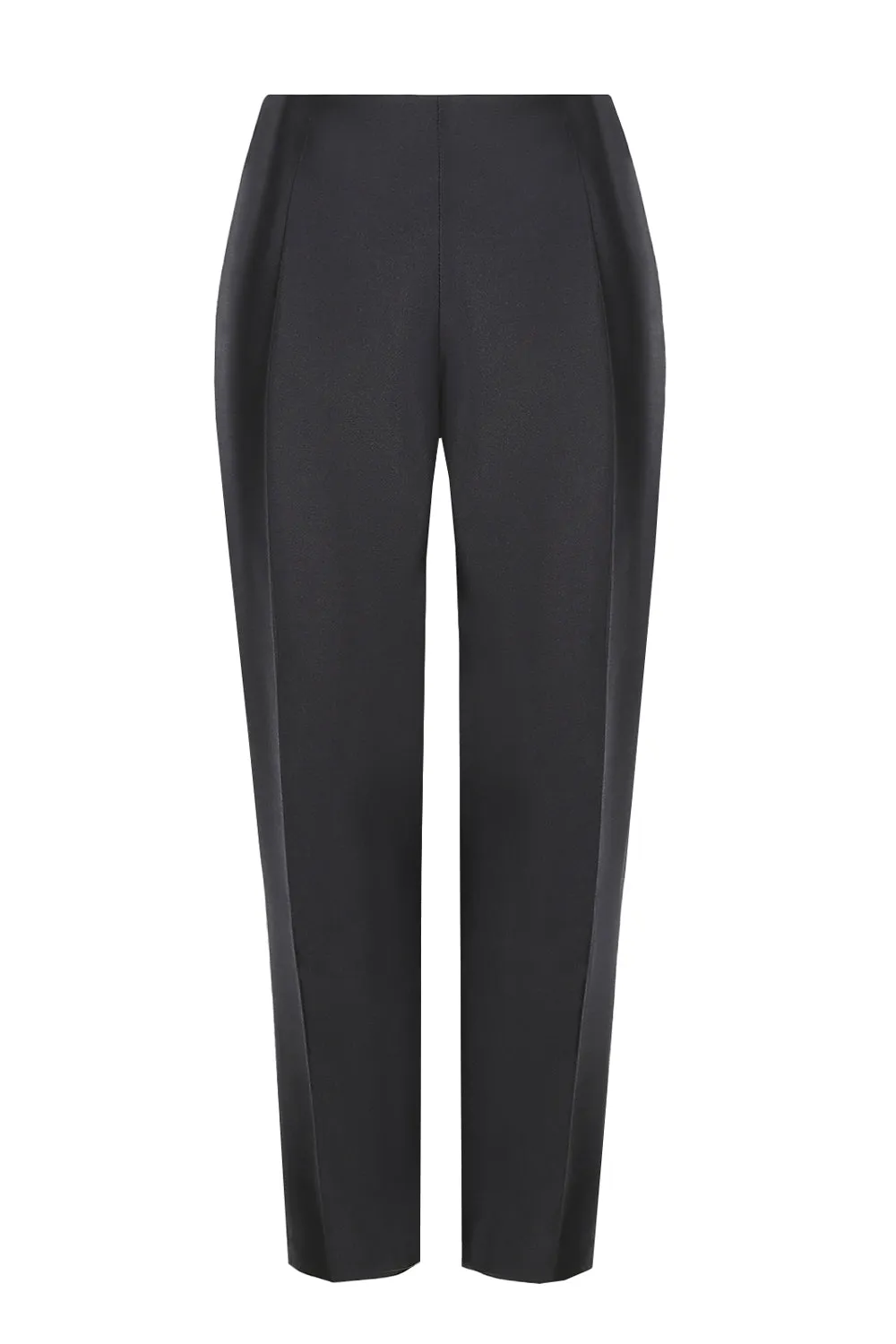 Black Sateen Trousers - Phoebe