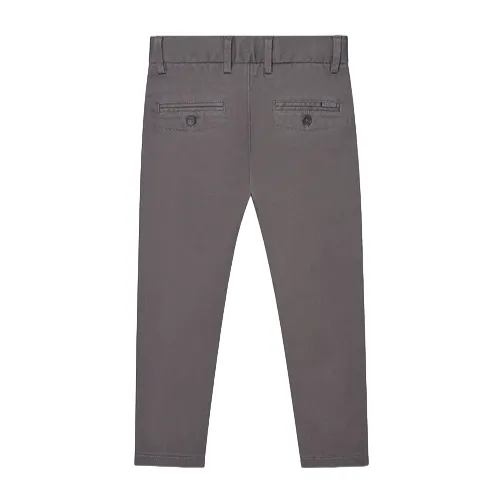 Boboli Stretch satin trousers for boys 737052 8119 grey