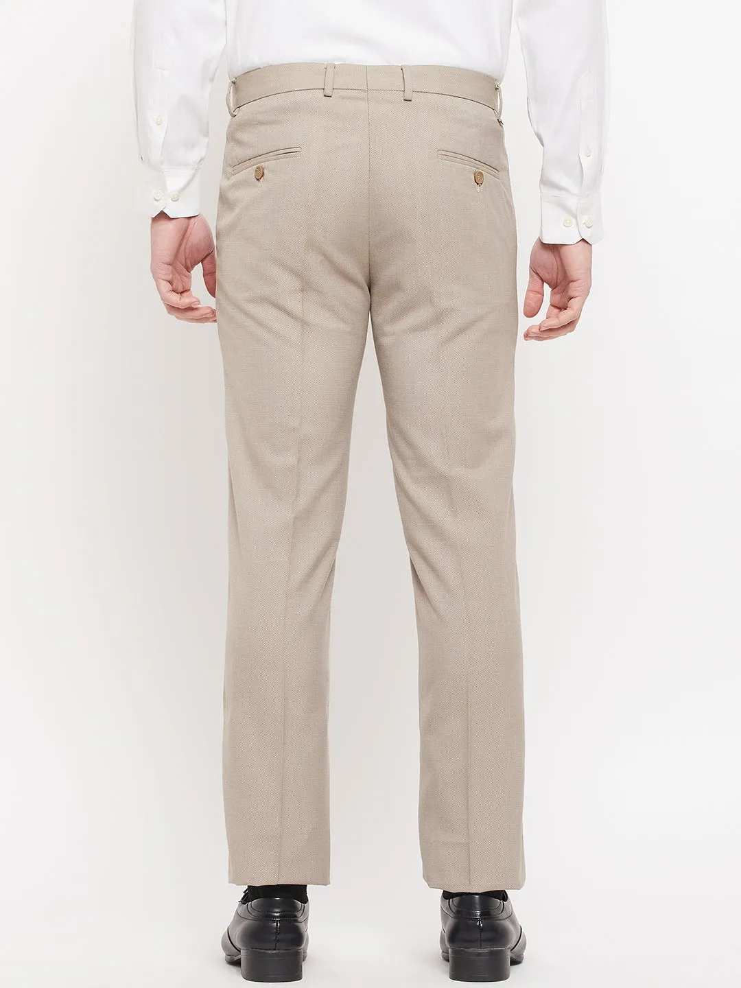 Cantabil  Men Fawn Trouser