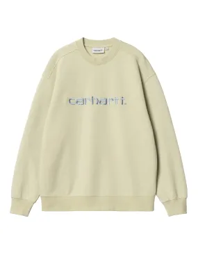 Carhartt WIP Womens Sweat Beryl / Frosted Blue