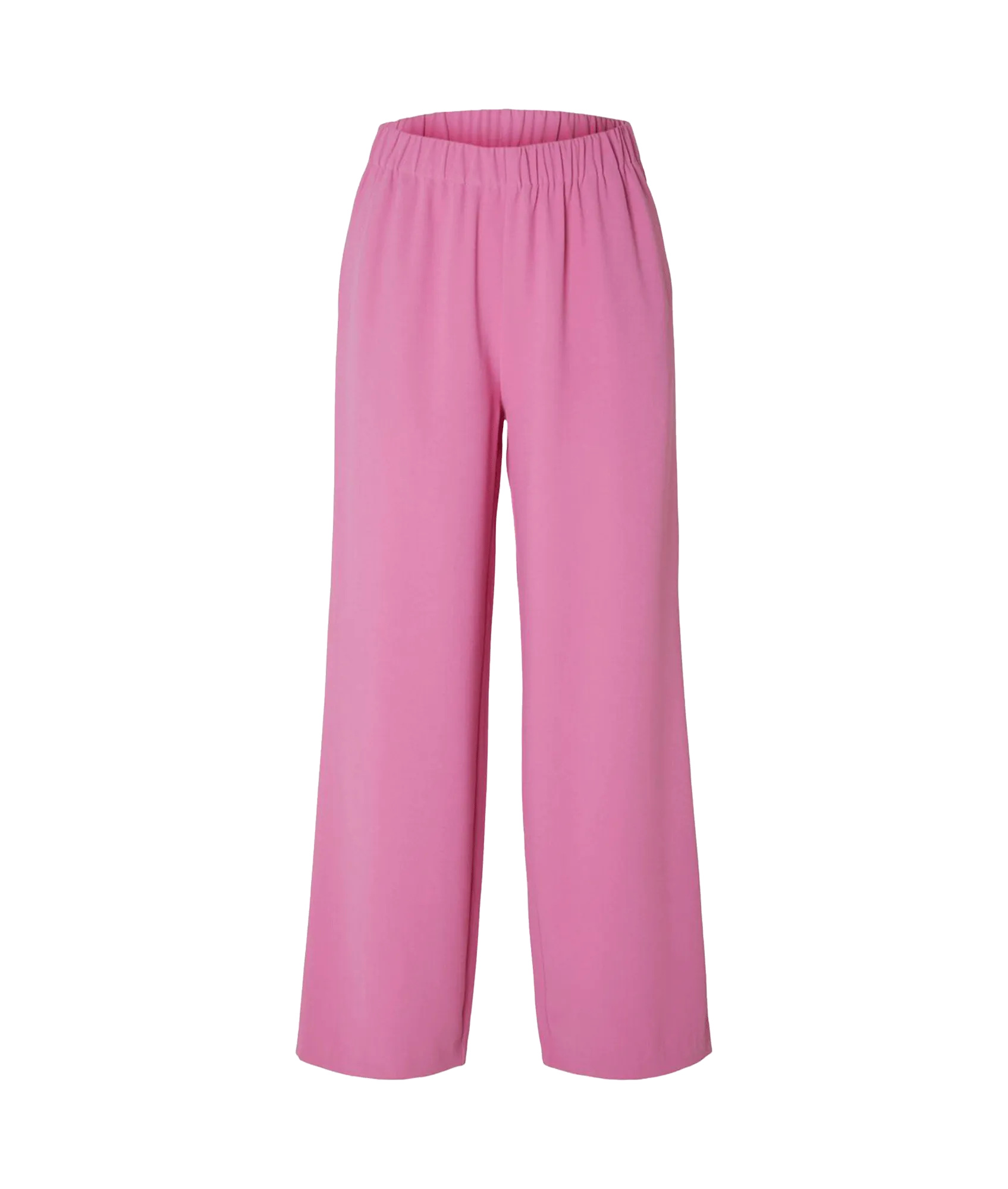 Classic Wide-leg Trousers - Pink