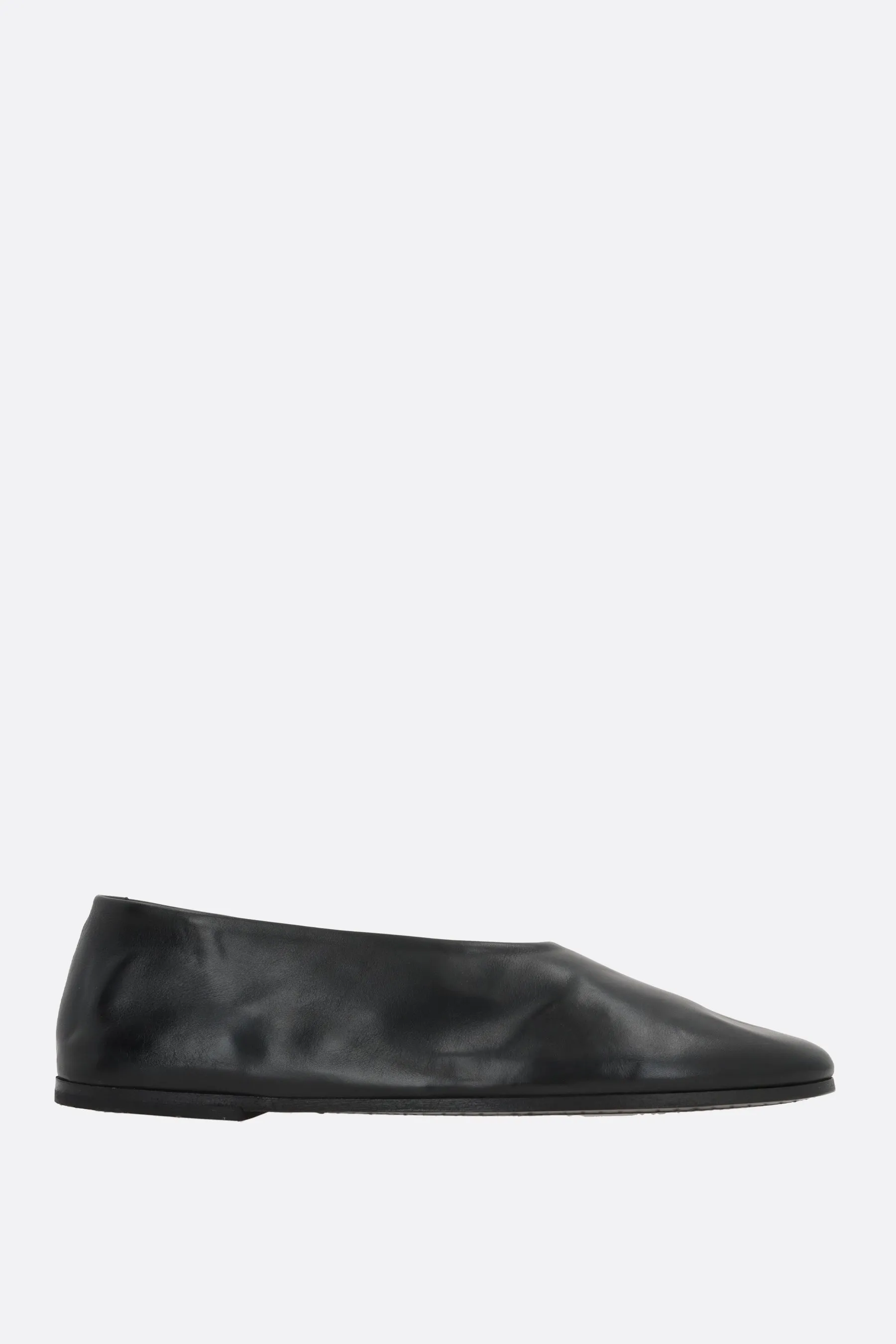 Coltellaccio smooth leather ballerinas