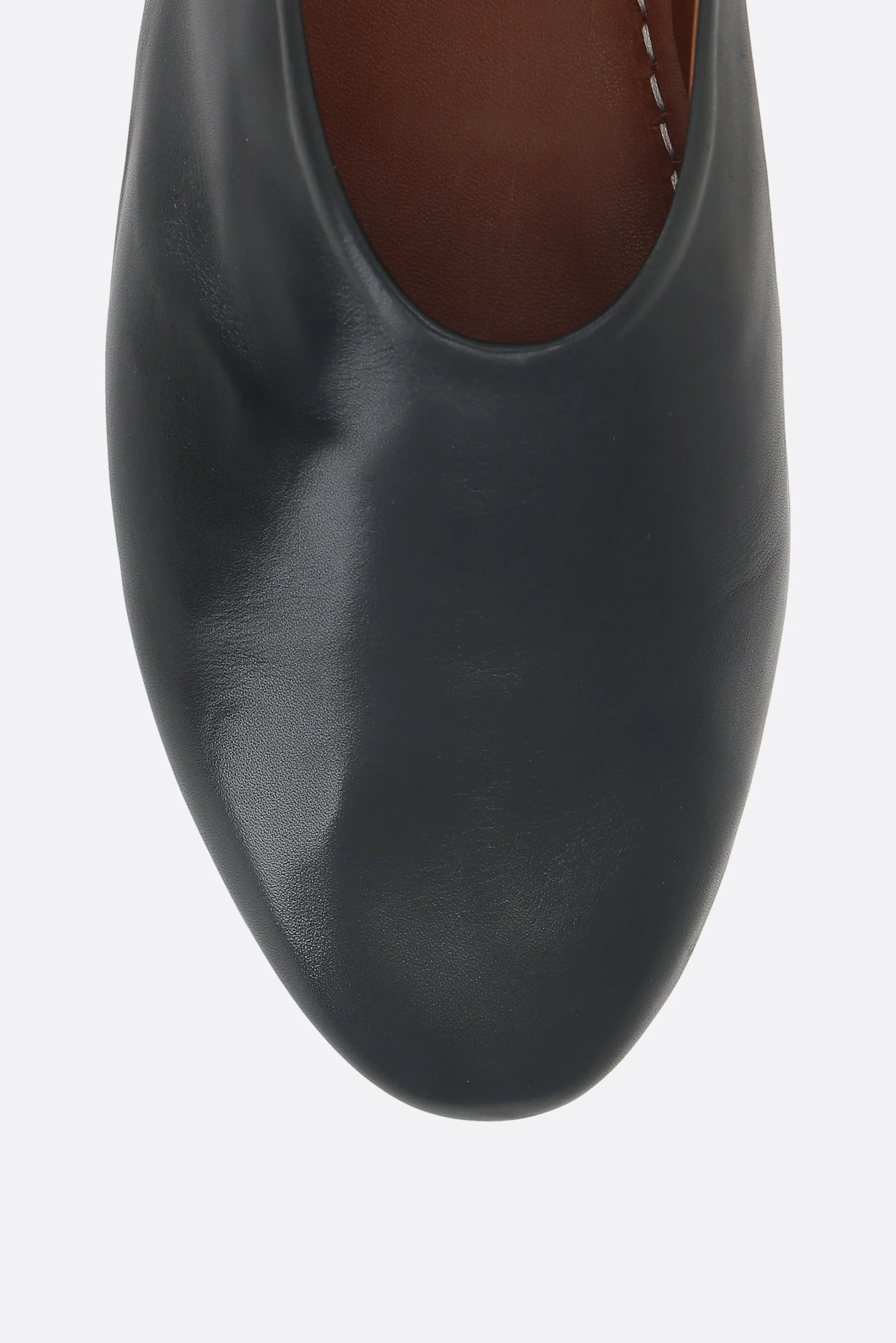 Coltellaccio smooth leather ballerinas