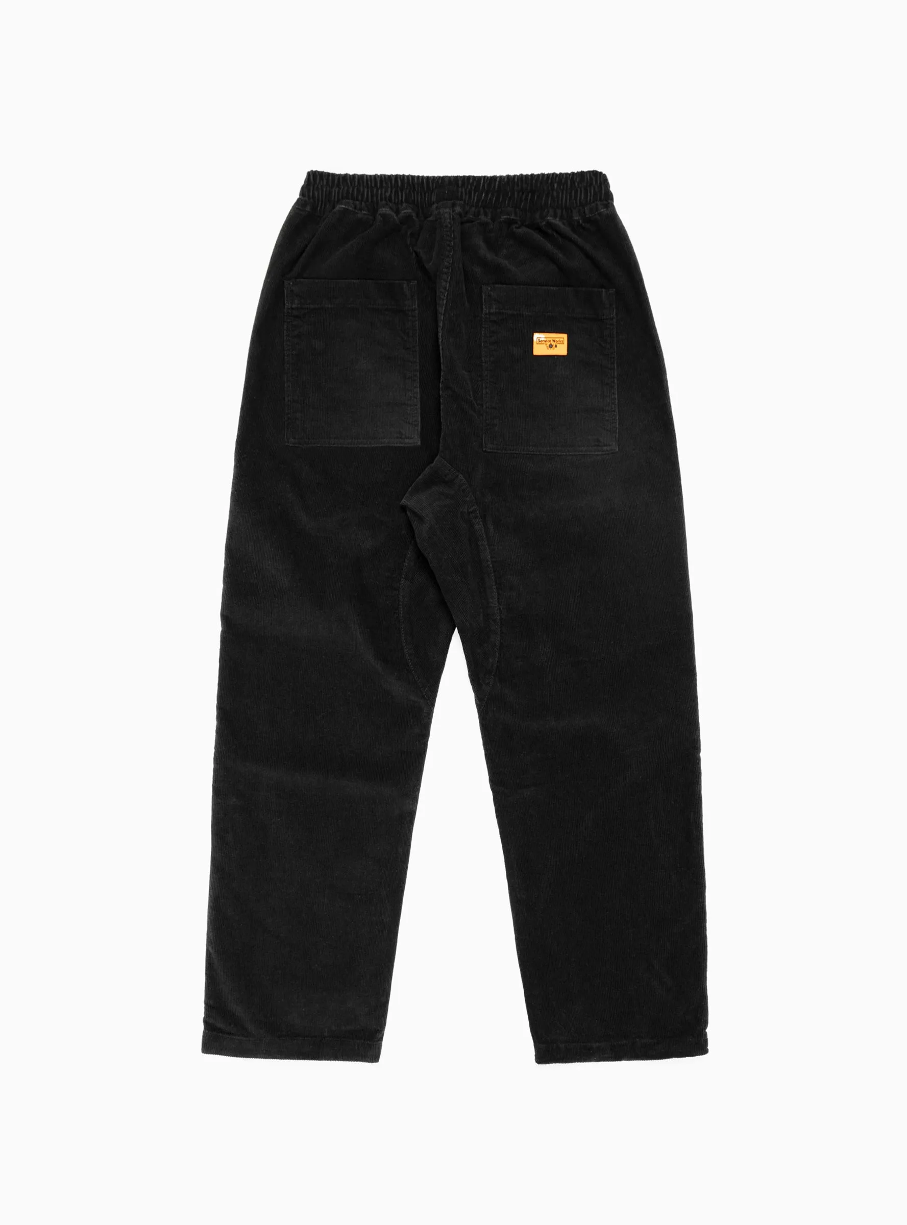 Corduroy Chef Trousers Black