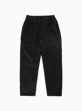 Corduroy Chef Trousers Black