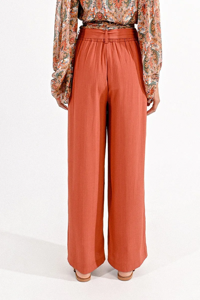 Crinkle Wide Leg Pant