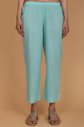 Cyan Mul Trousers