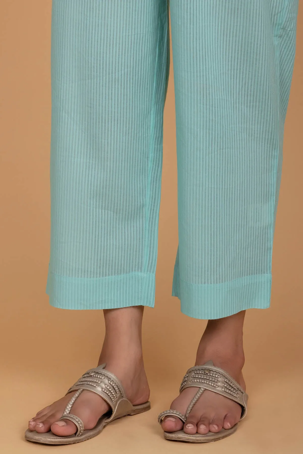 Cyan Mul Trousers