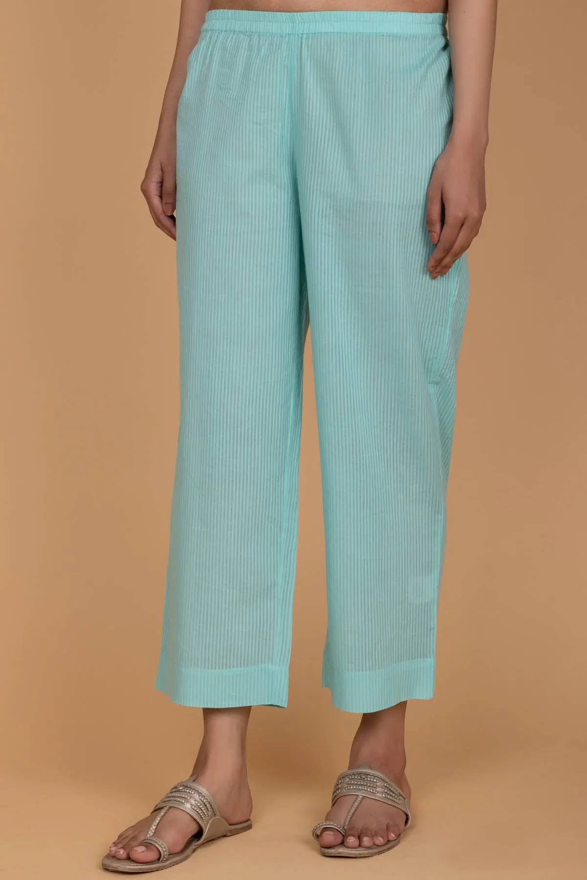 Cyan Mul Trousers