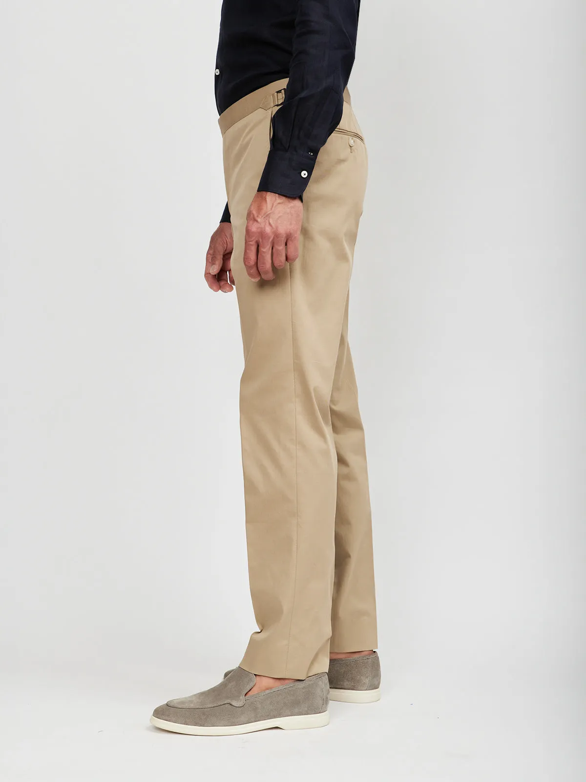 Desert Cotton Dress Trouser with Side Adjusters