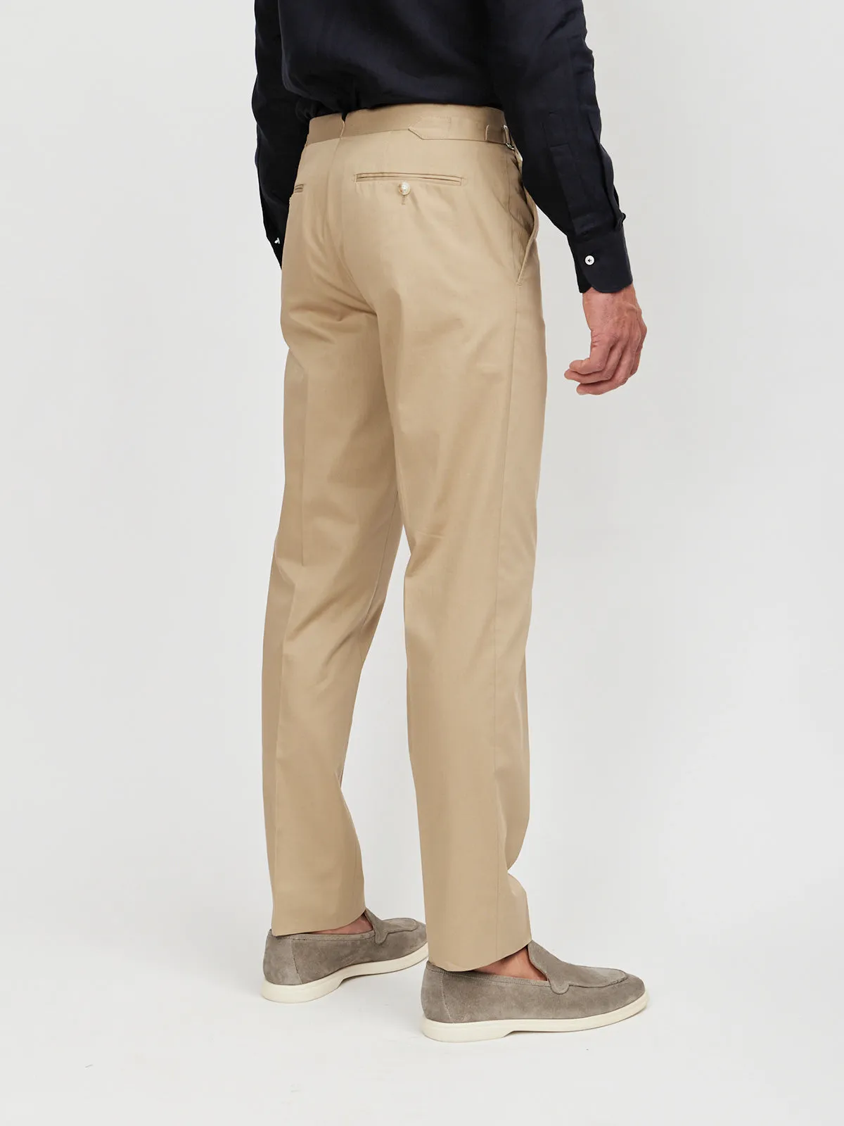 Desert Cotton Dress Trouser with Side Adjusters