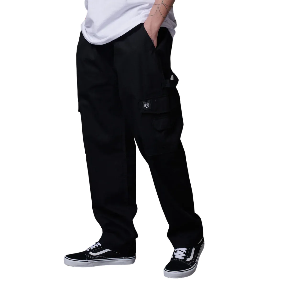 Dolly Noire wide trousers with large pockets Lanced Classic black