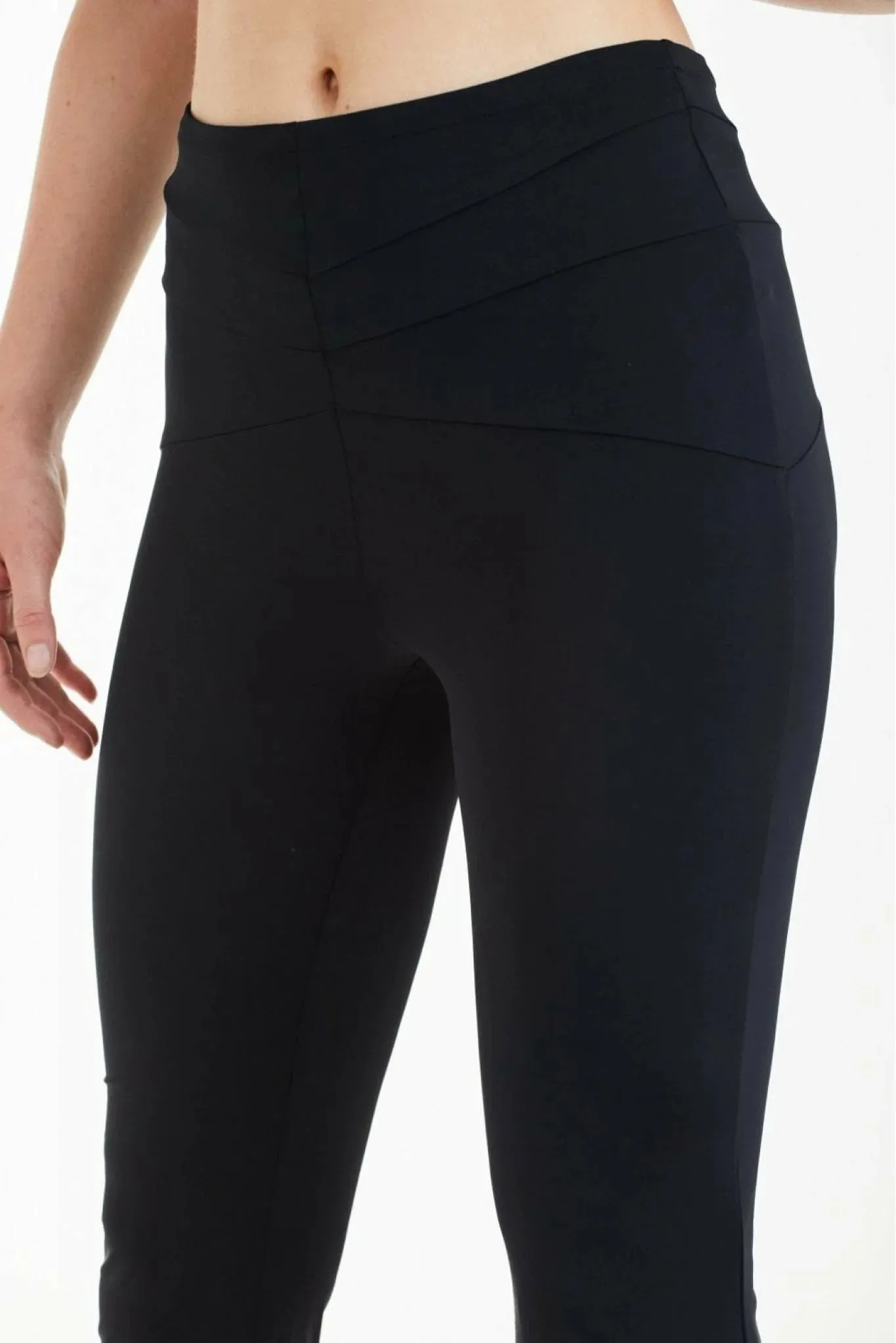 Double Second Black High Waisted Slinky Trousers