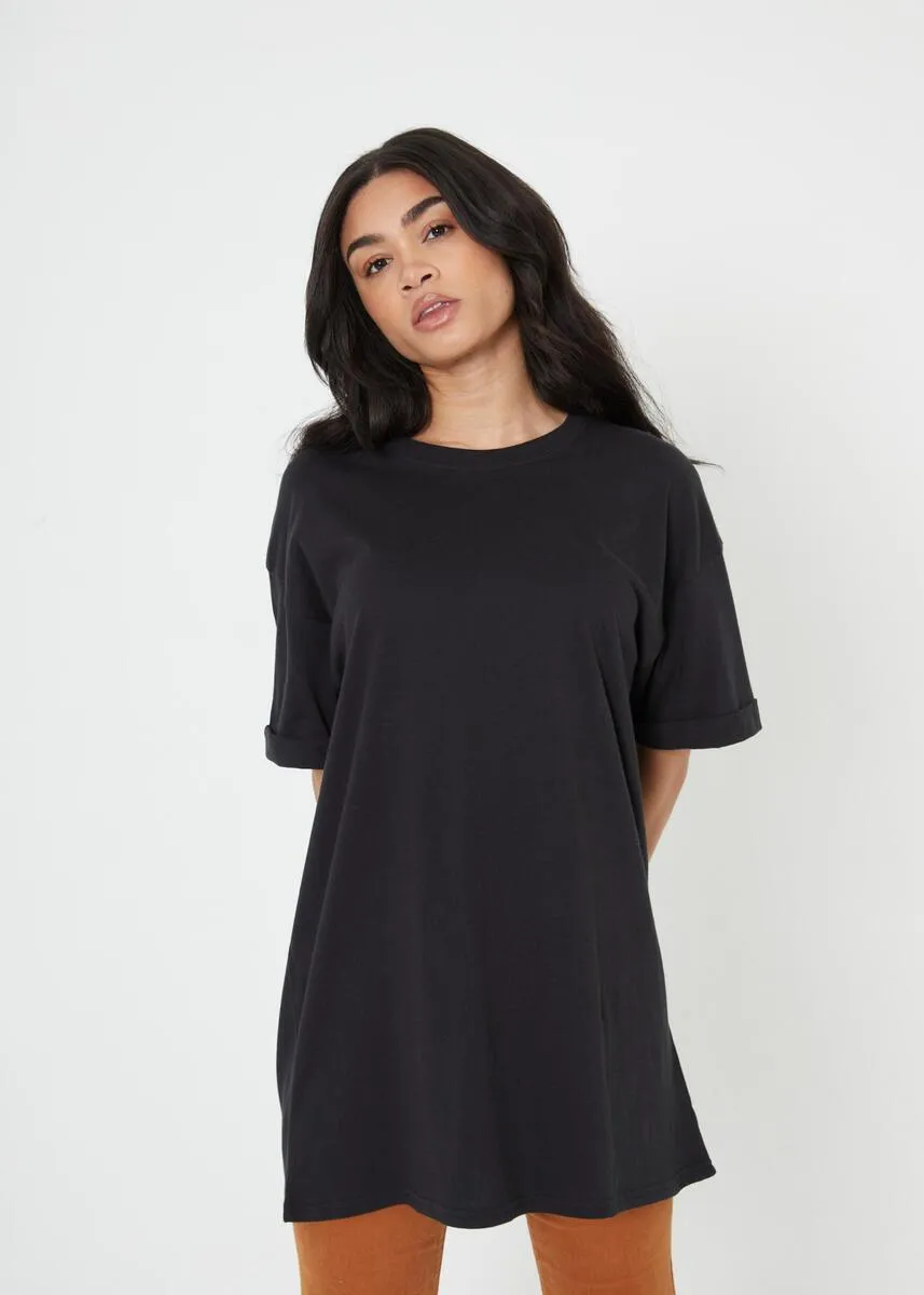 Faded Black Tee Dress