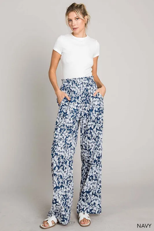 Floral Wide Leg Pant