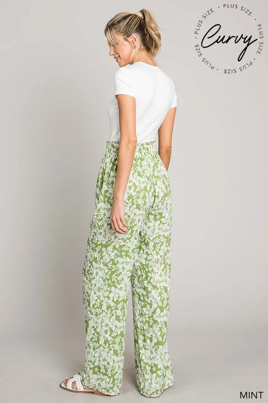 Floral Wide Leg Pant