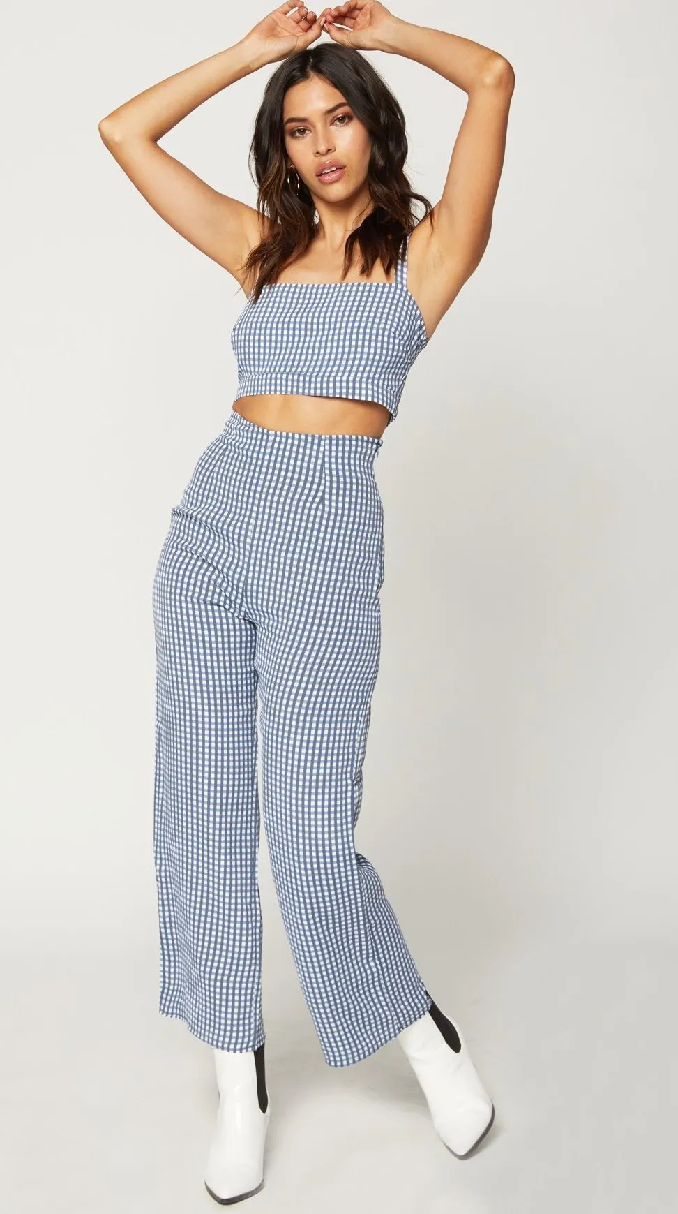 Flynn Skye Parker Pant Gingham Blues