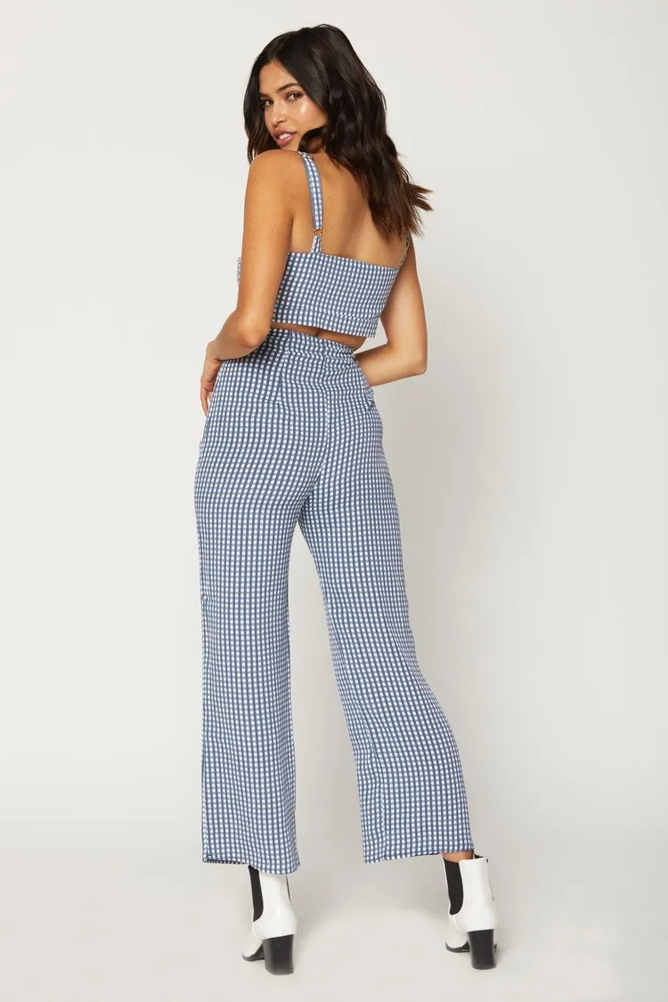 Flynn Skye Parker Pant Gingham Blues