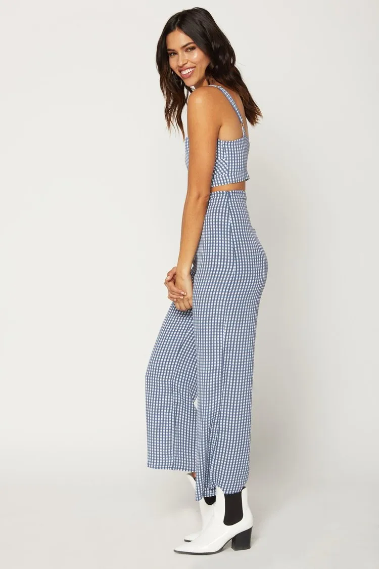 Flynn Skye Parker Pant Gingham Blues