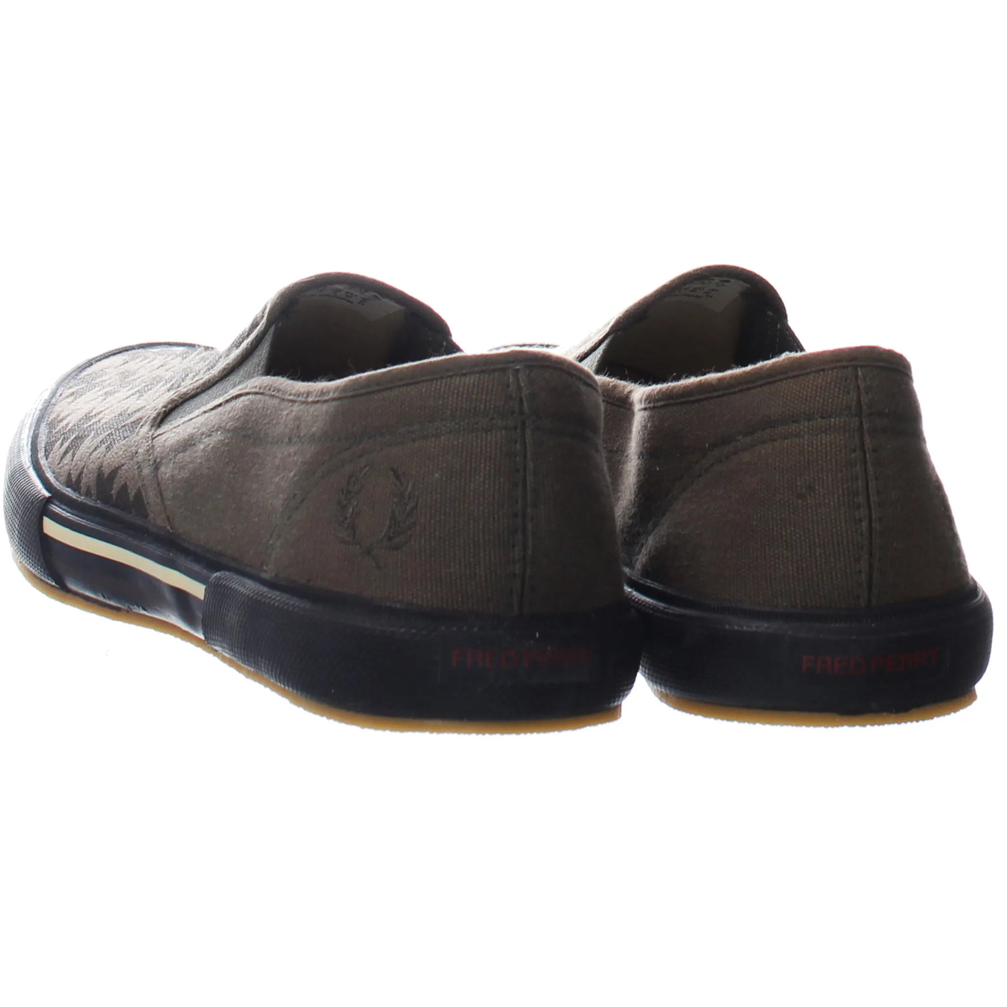 Fred Perry Low Mens Brown Plimsolls