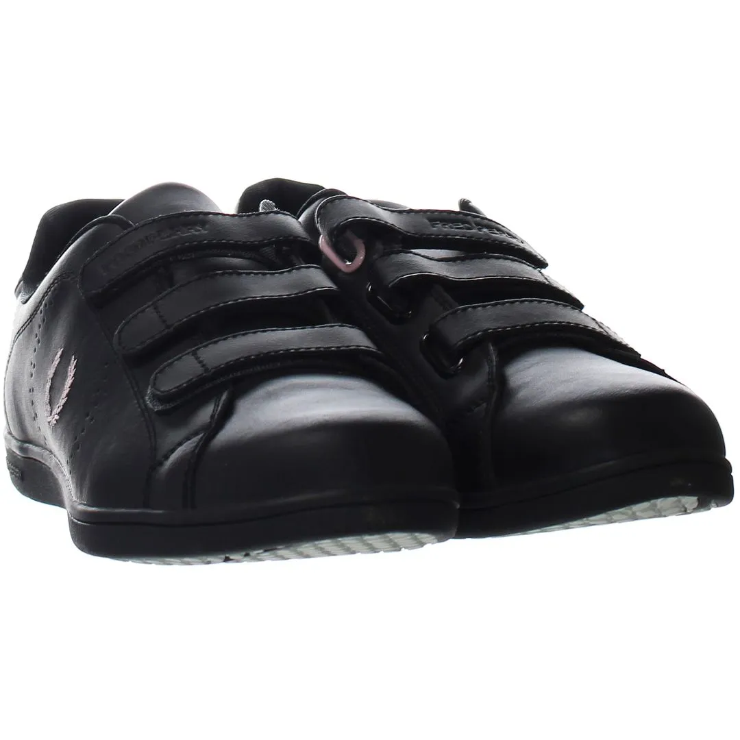 Fred Perry Low Womens Black Trainers