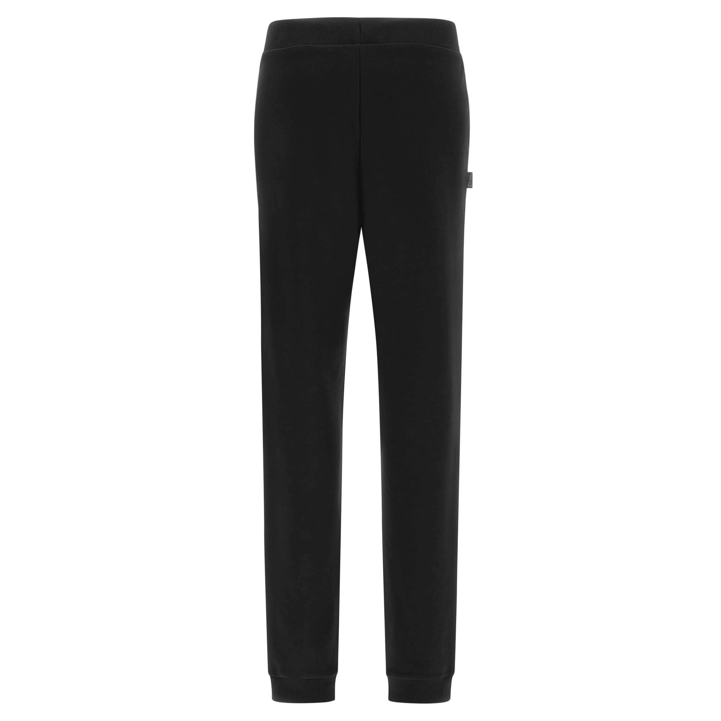 Freddy interlock sports trousers with silver print and bottom with cuff S3WBCP8 N black