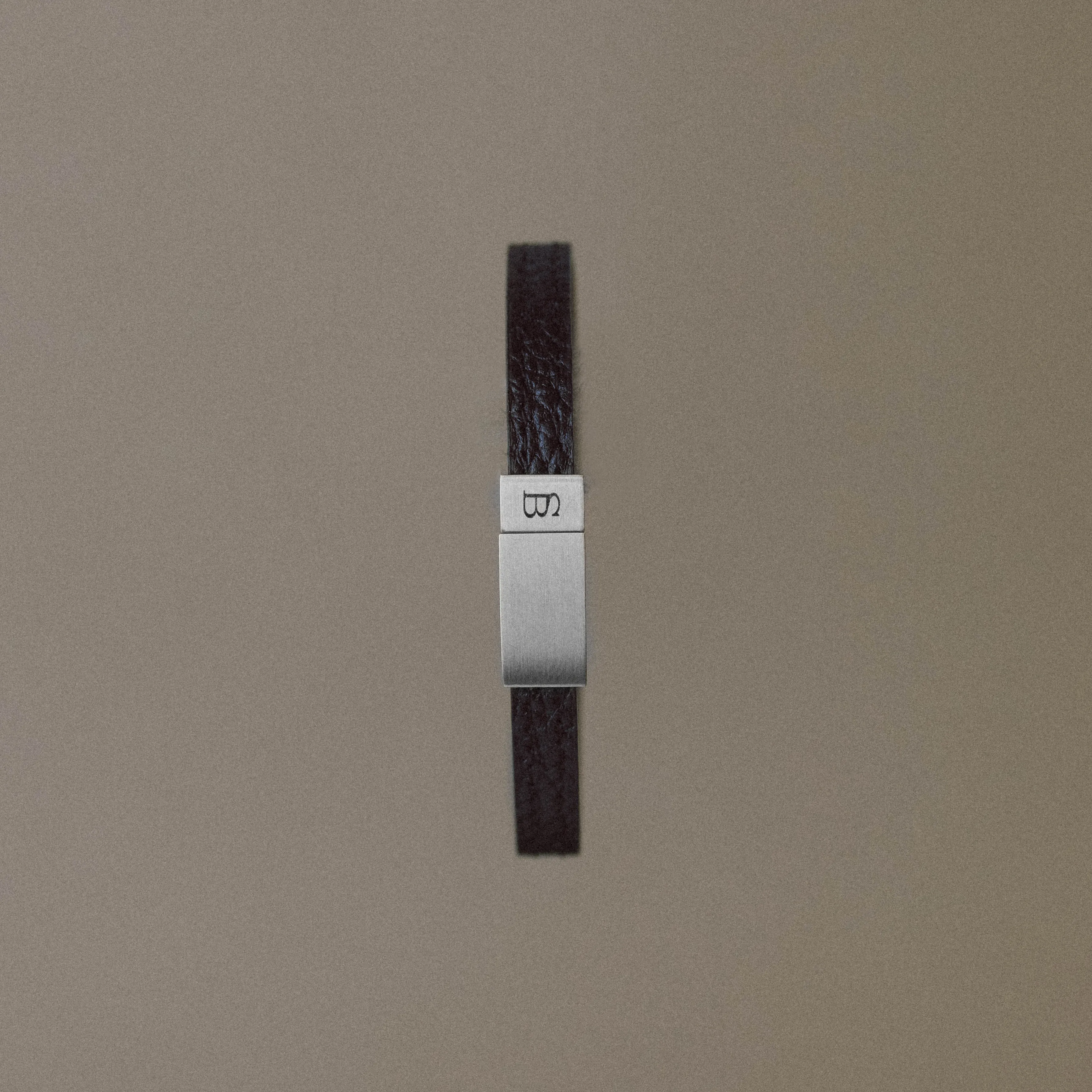 Grady Leather Bracelet Black