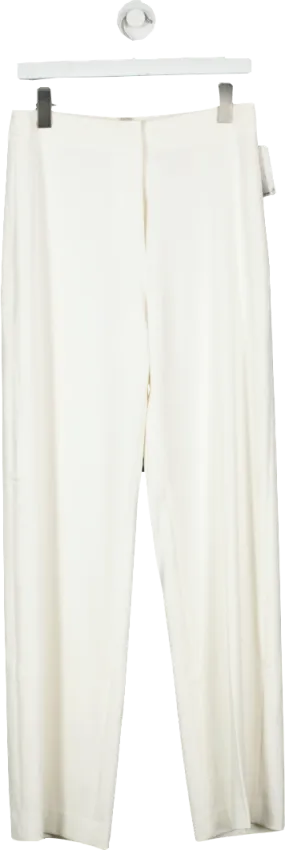 H&M Cream Wide Leg Trousers UK 10