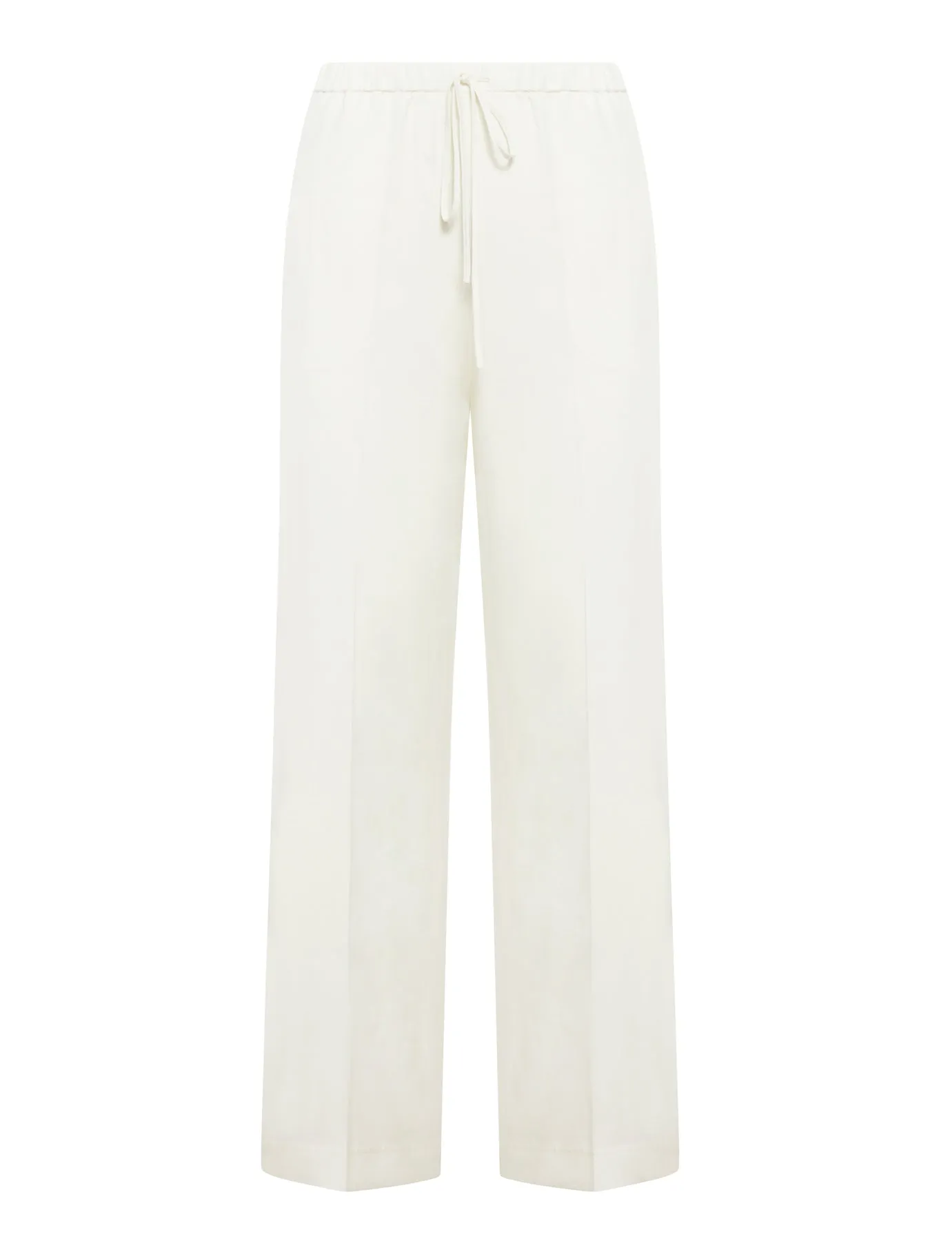 High waisted wide leg trousers