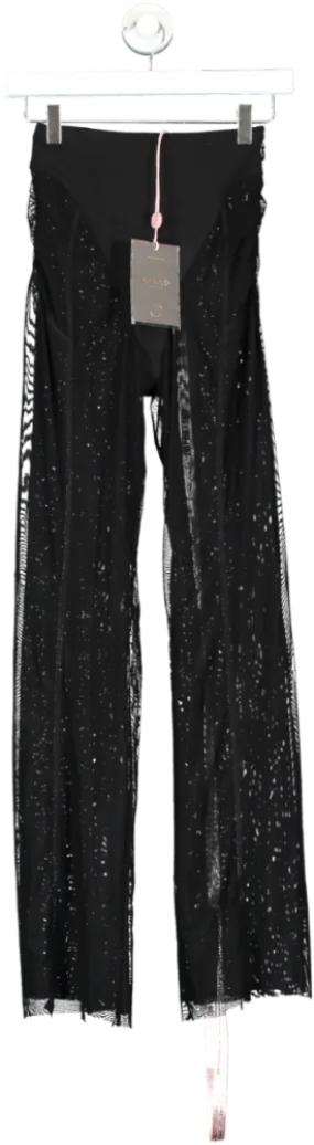 House of CB Avalon Black High Waist Trousers UK XS