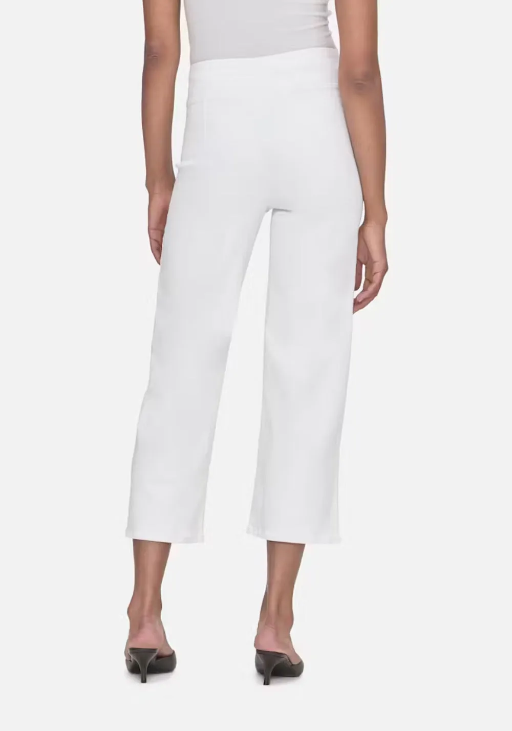 JETSET WIDE LEG CROP (WHITE) - FRAME