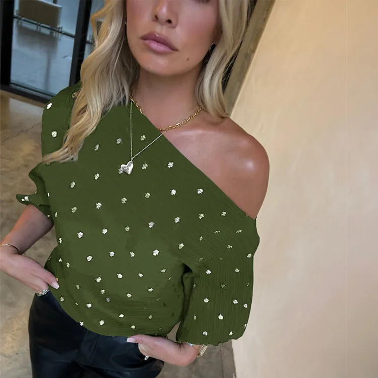 Khaki Plisse Tilly Top