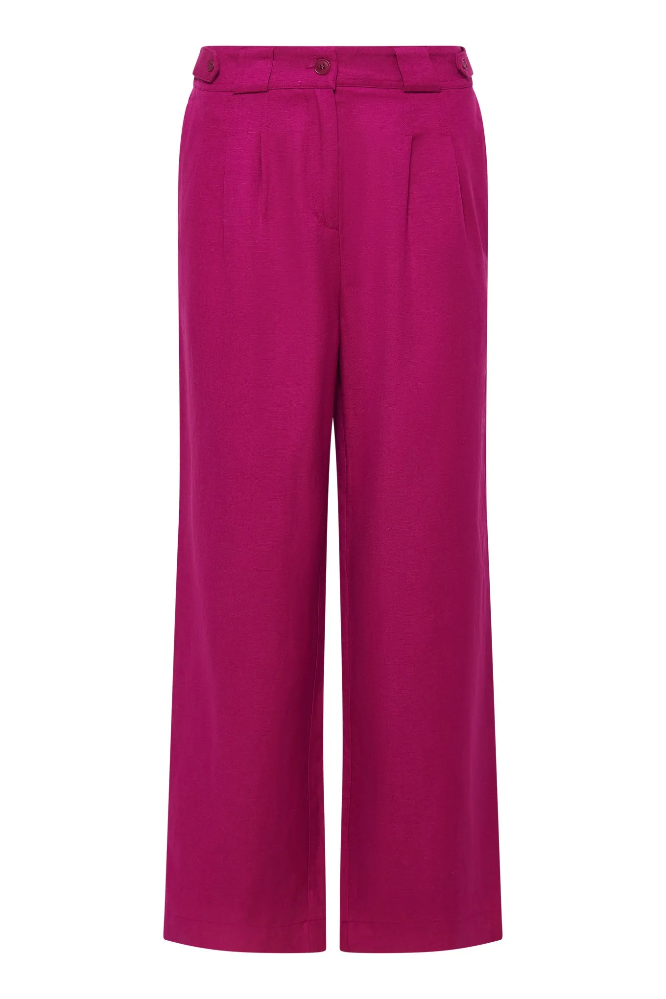 Komodo Fuchsia Linen Mira Trousers