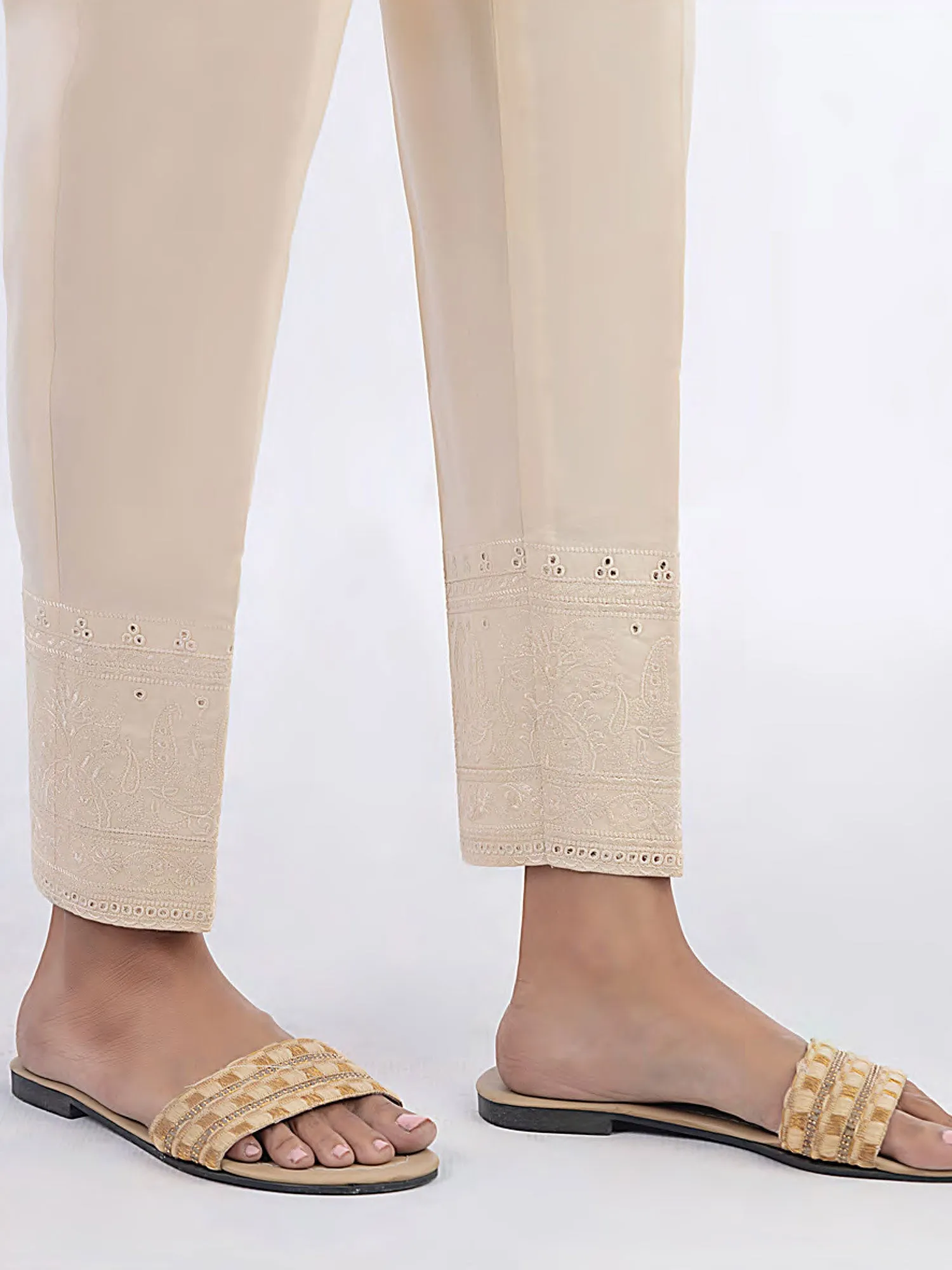 Lakhany Beige Cambric Trouser (3282-BGE)