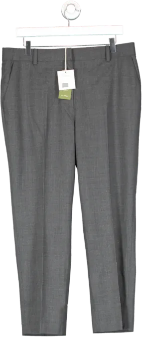 Lily Silk Grey Dolce Vita Wool Trousers UK 16