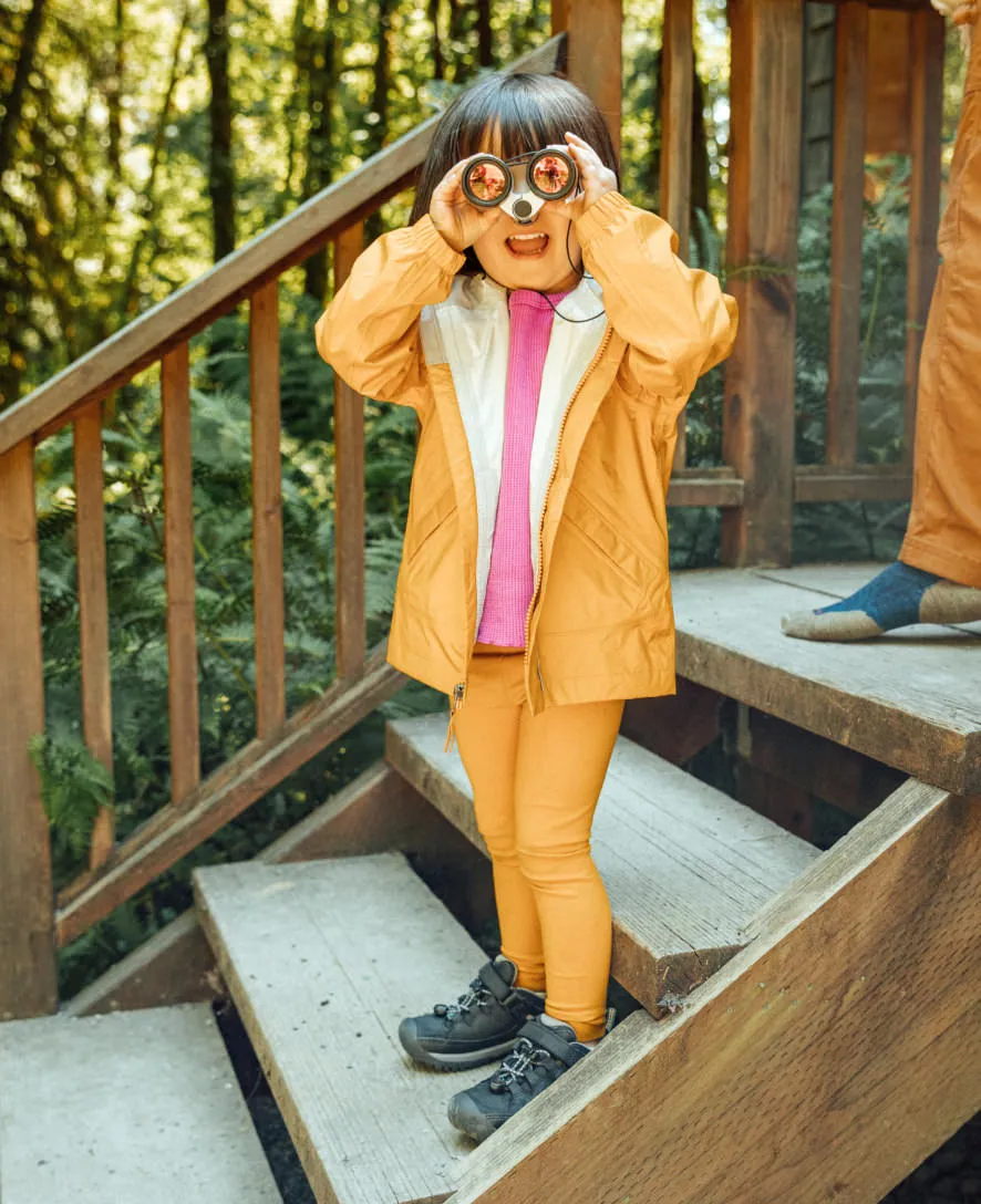 Optimized Title: Waterproof Little Kids Targhee Shoes in Coffee Bean and Bison Colors