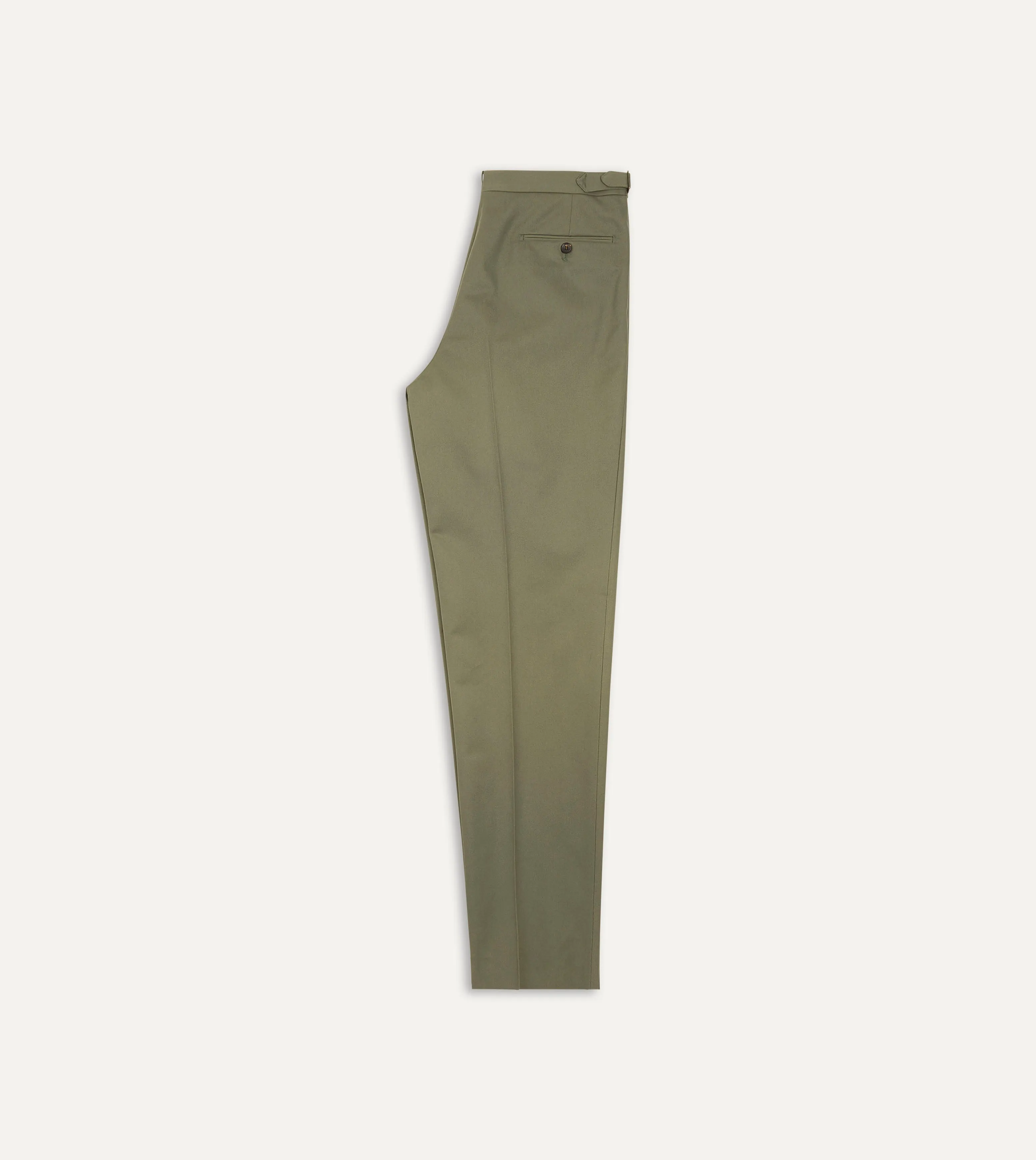 Lovat Cotton Drill Single Pleat Trouser