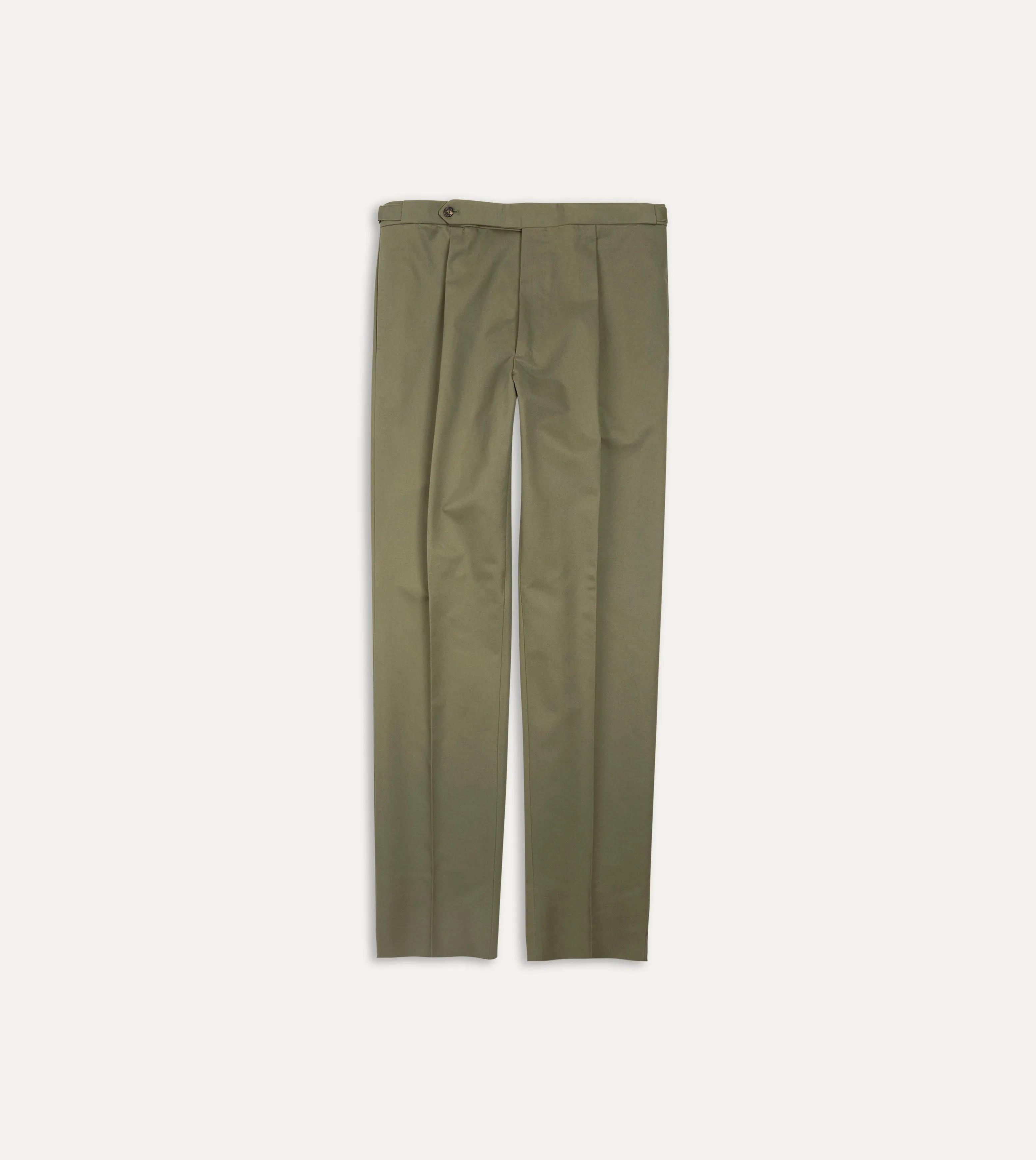 Lovat Cotton Drill Single Pleat Trouser