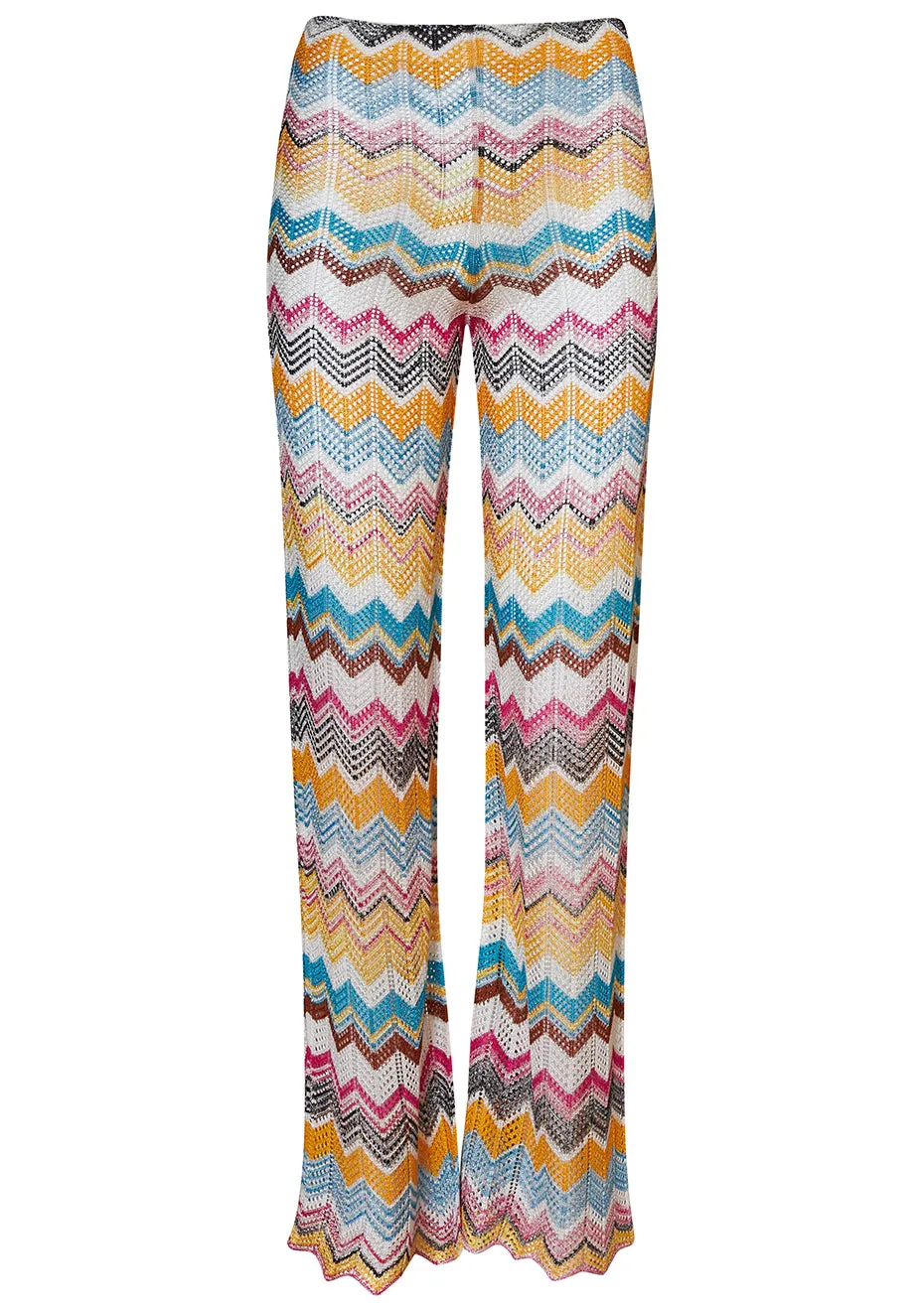 Multicolor chevron knit pant