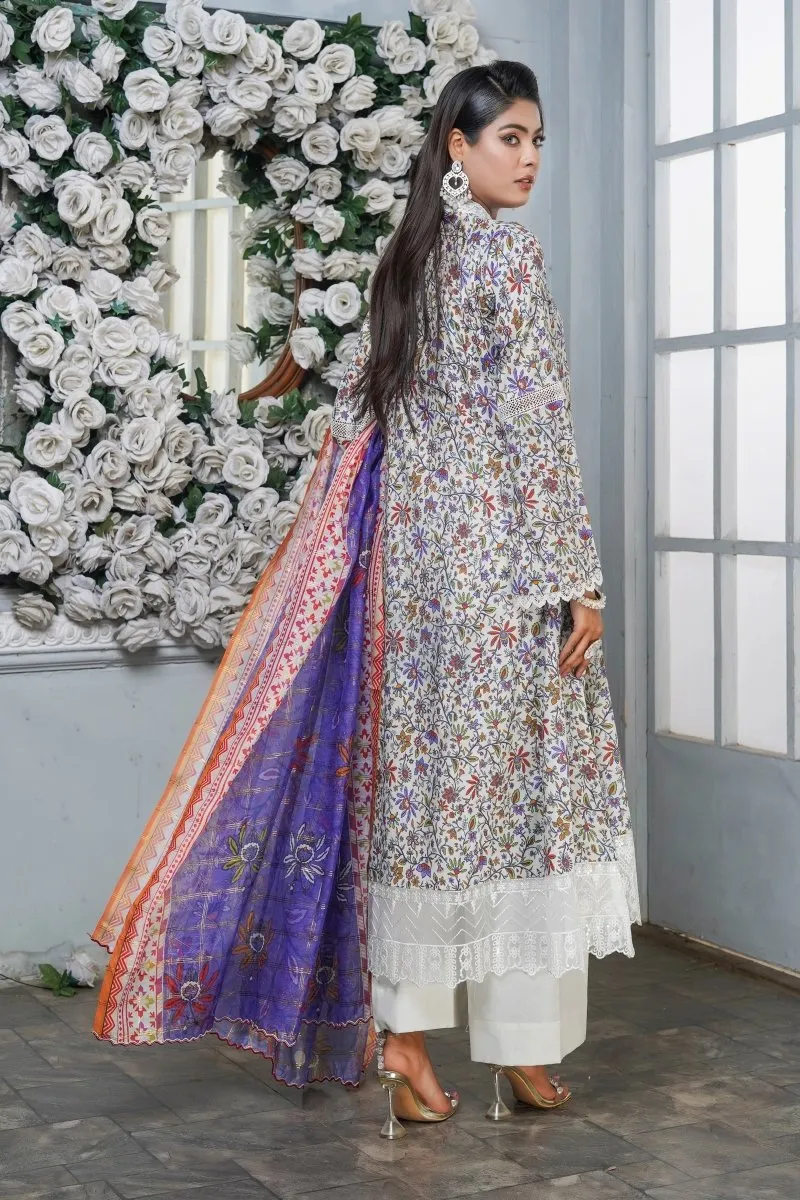 Munira Lawn 3 Piece Pakistani Frock MUN565