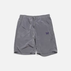 Needles Basketball Shorts - Smoke Purple Poly Cloth